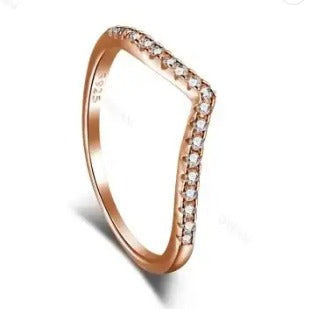 Rose gold Ring Sterling Silver