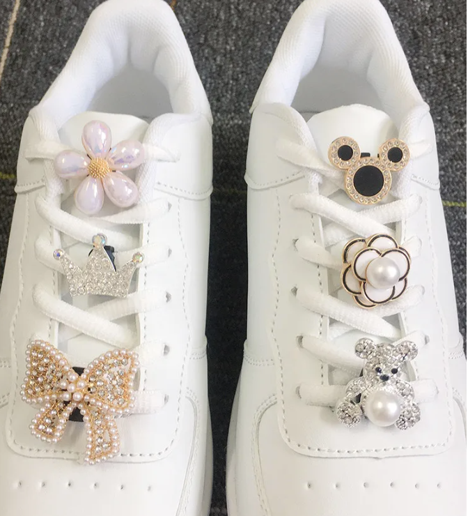 Sneakers rhinestone Shoelace Buckles