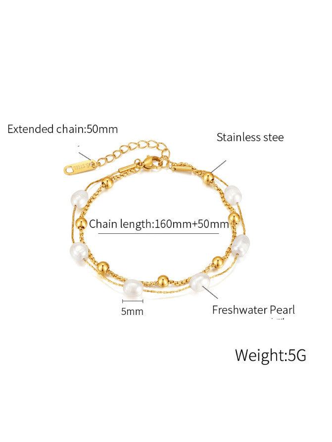 Gold Plated 18K,Titanium steel bracelet